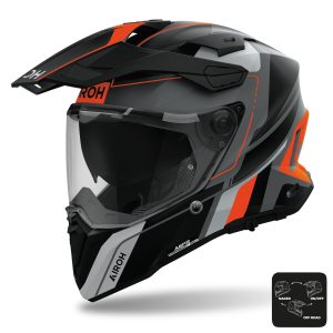Airoh Commander 2 Skip Motorcycle Helmet - Orange 1