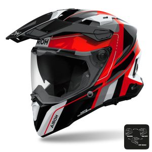 Airoh Commander 2 Skip Motorcycle Helmet - Red 1