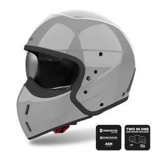 Airoh J110 Plain Motorcycle Helmet - Cement Grey 1