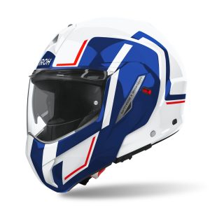 Airoh Mathisse II Genius Motorcycle Helmet Blue Red 1