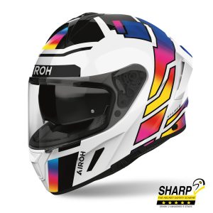 Airoh Spark 2 Lively Motorcycle Helmet - Rainbow 1