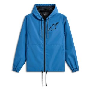 Alpinestars Speeder Chromium Windbreaker Motorcycle Jacket - Blue Black 1