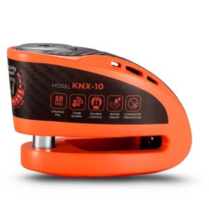 Kovix Overlord KNX10 Motorcycle Alarm Disc Lock 10mm - Orange 1