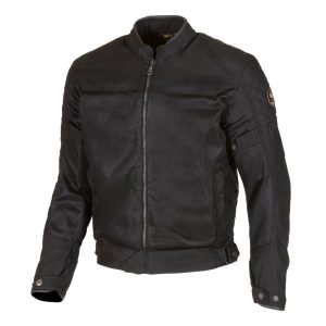 Merlin Waltham D3O Cotec Air Leather Motorcycle Jacket - Black 1