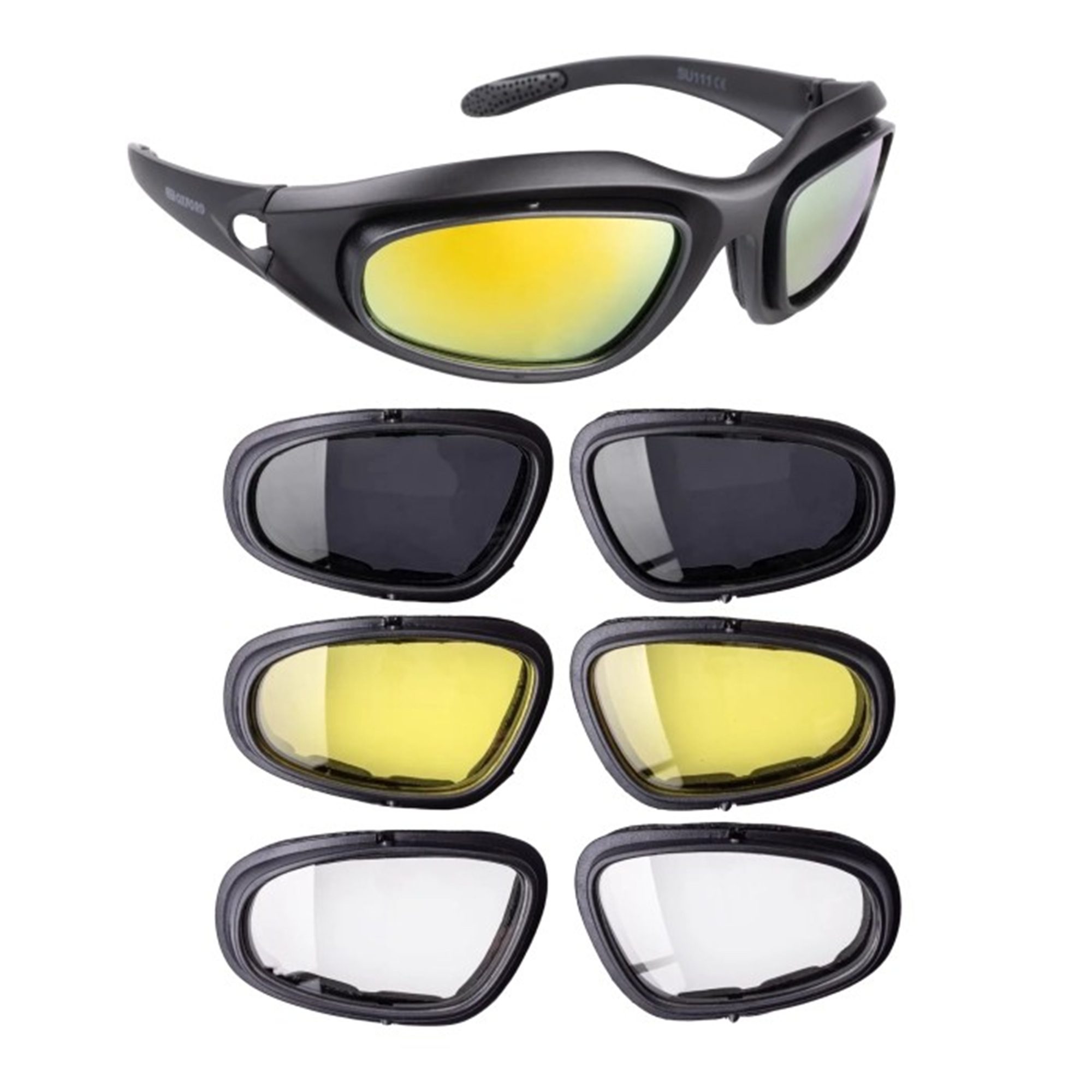 Oxford Eliminator Polarised Motorcycle Sunglasses - 3 Lenses 1