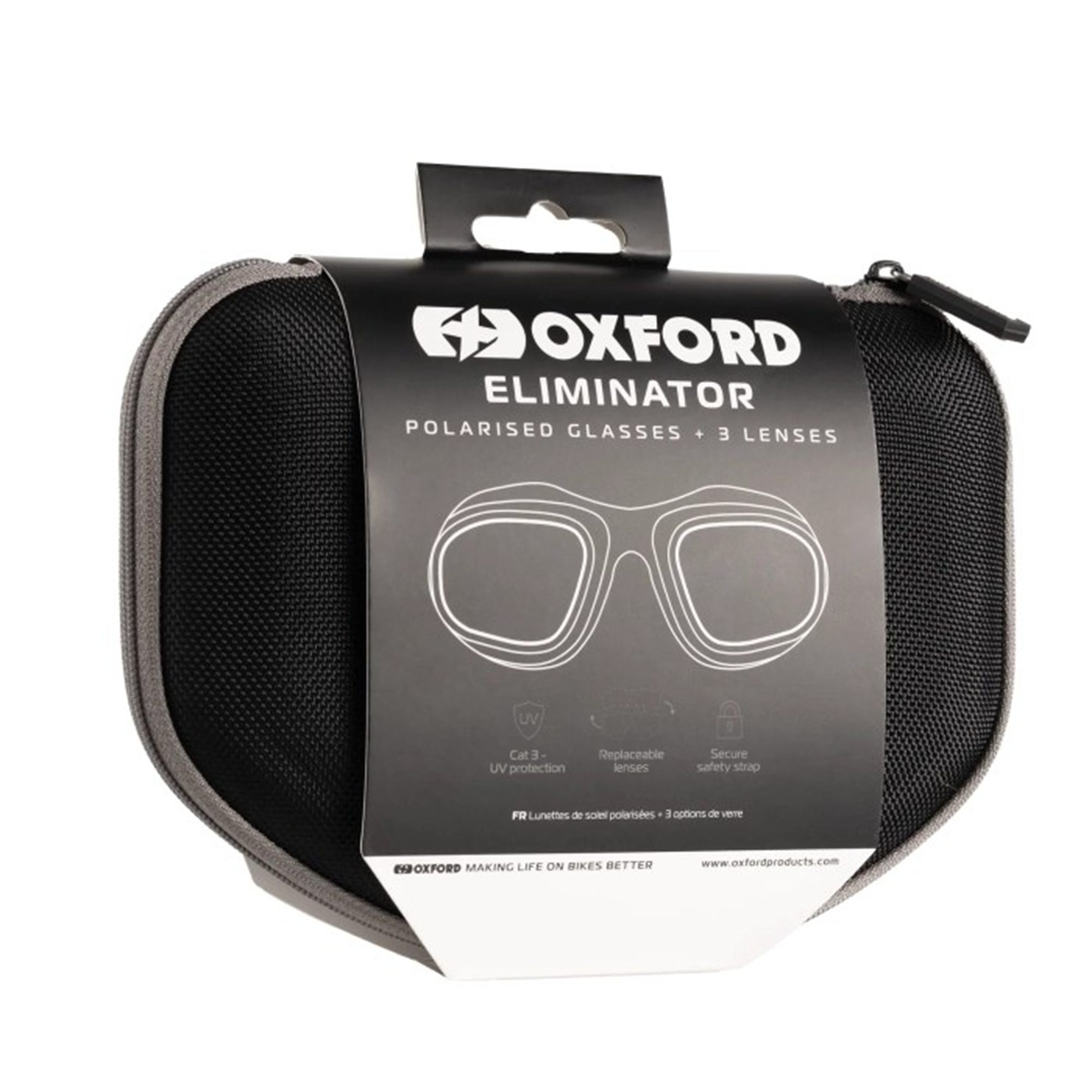 Oxford Eliminator Polarised Motorcycle Sunglasses - 3 Lenses 12