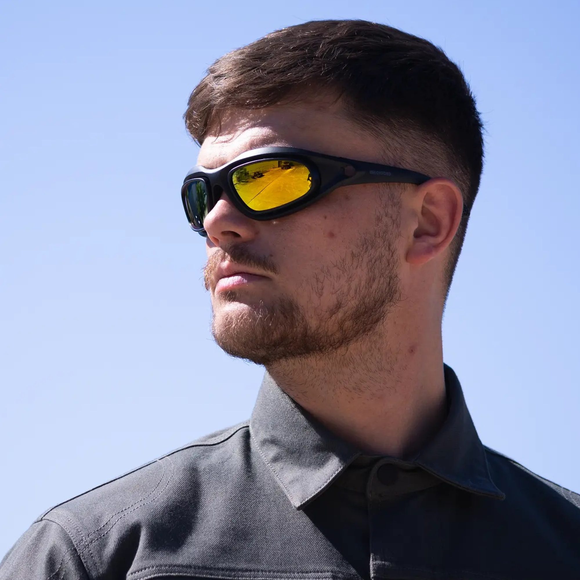 Oxford Eliminator Polarised Motorcycle Sunglasses 3 Lenses Lifestyle 1