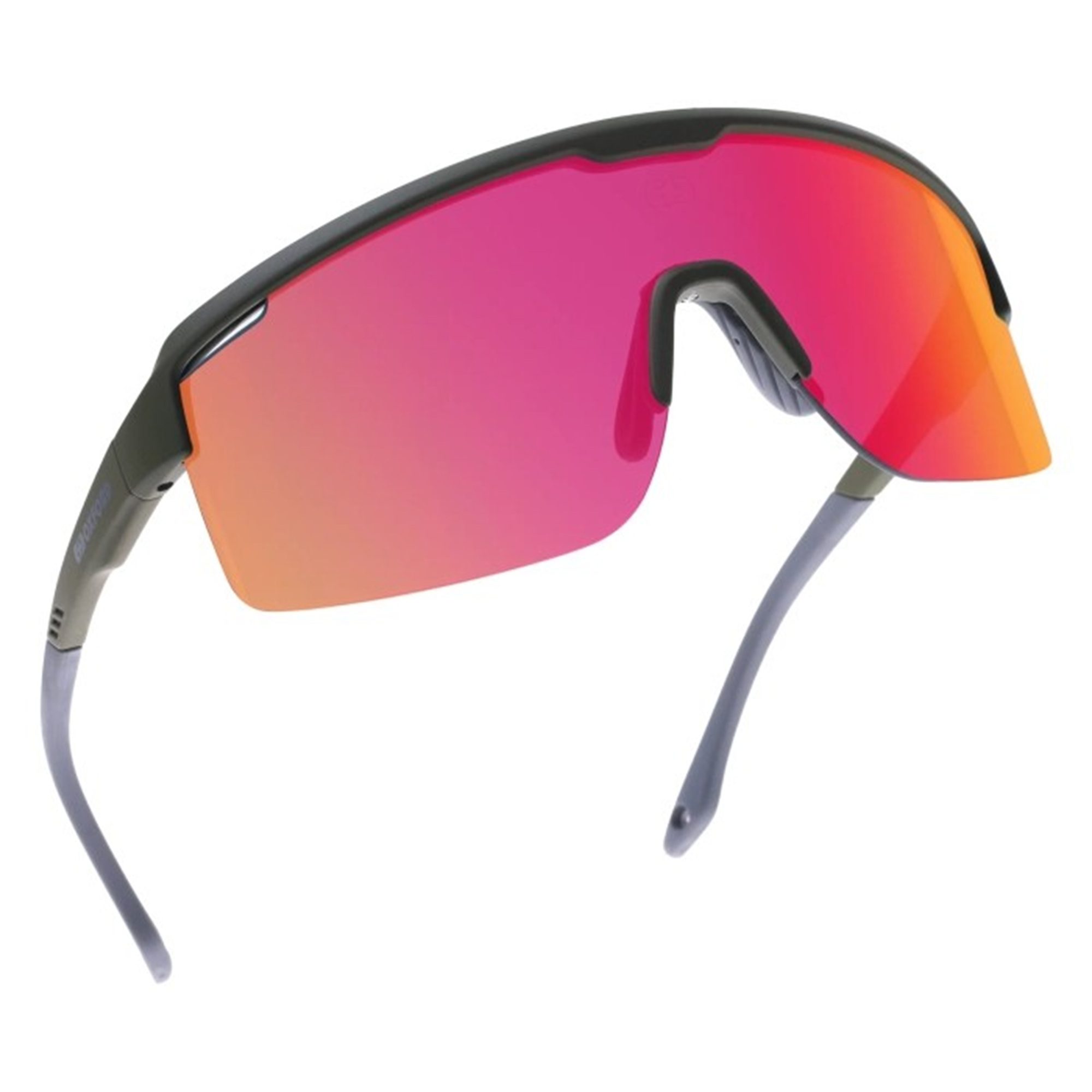 Oxford Pave Motorcycle Sunglasses Green Orange Mirror Lens 2