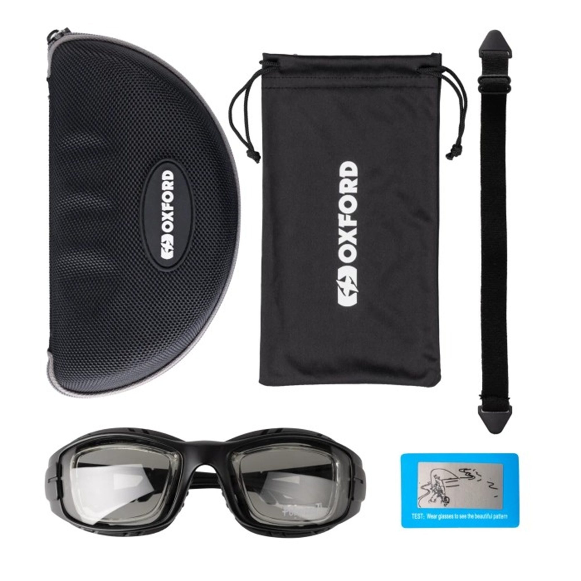 Oxford Transformer Polarised Auto-Tint Motorcycle Sunglasses + Lens Insert 3