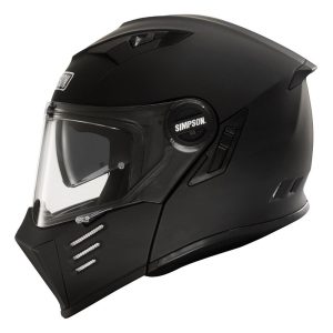 Simpson Darksome Plain Motorcycle Helmet - Matt Black 1