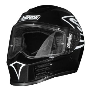Simpson Speed 12 O Clock Motorcycle Helmet - Black 1