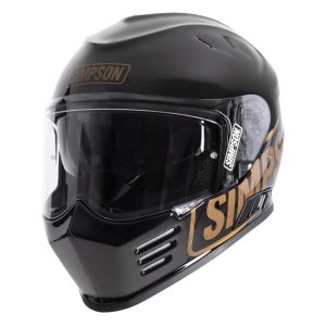 Simpson Venom Logo ST Motorcycle Helmet - Black 1