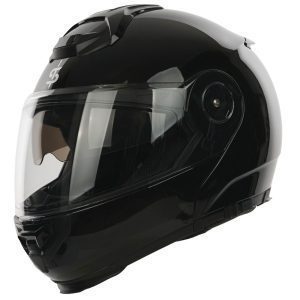 Spada Bastion Plain Motorcycle Helmet - Black 1