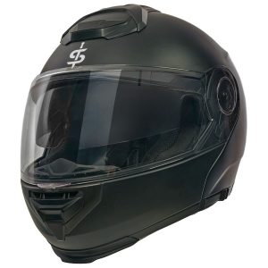 Spada Bastion Plain Motorcycle Helmet - Matt Black 1