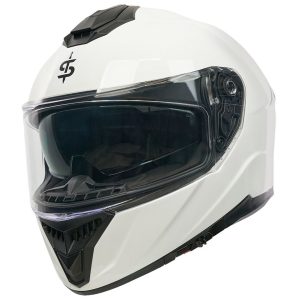 Spada Blade Plain Motorcycle Helmet - White 1