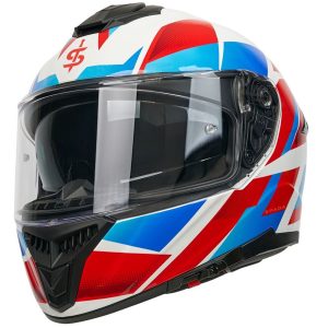 Spada Blade Sabre Motorcycle Helmet – White/Blue/Red Spada Blade Sabre Motorcycle Helmet White Blue Red 1