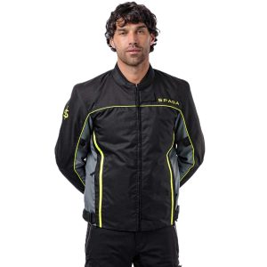 Spada Pace Rev.2 Waterproof Motorcycle Jacket – Black/Grey/Fluo Spada Pace Rev.2 Waterproof Motorcycle Jacket - Black Grey Fluo 10
