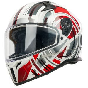 Spada Raiden 3 Cyclone Motorcycle Helmet - Red 1