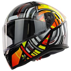 Spada Raiden 3 Cyclone Motorcycle Helmet - Yellow 1