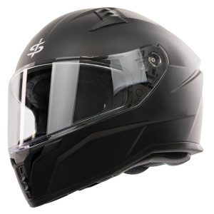 Spada Raiden 3 Plain Motorcycle Helmet - Matt Black 1