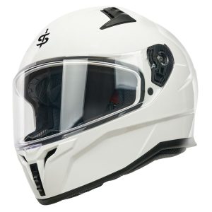 Spada Raiden 3 Plain Motorcycle Helmet - White 1