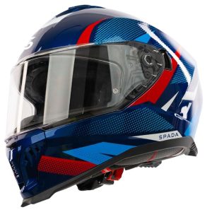 Spada SP18 Vertex Motorcycle Helmet - Blue Red White 1
