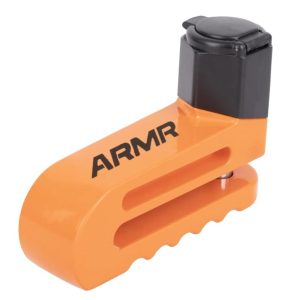 ARMR Stapler Motorcycle Disc Lock - Orange 1