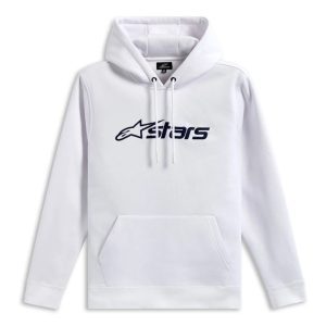 Alpinestars Blaze v3 Motorcycle Hoodie White Navy 1