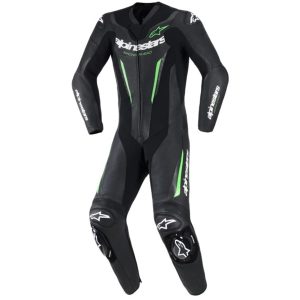 Alpinestars GP Force v2 Leather Motorcycle Suit - Black Green 1