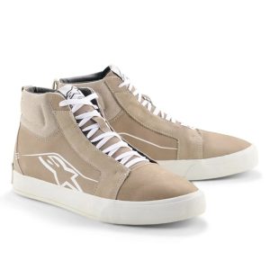 Alpinestars Ride-63 Leather Motorcycle Boots Flint White 1