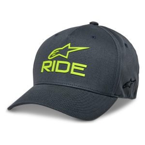 Alpinestars Ride Sonic Motorcycle Hat Charcoal Yellow 1