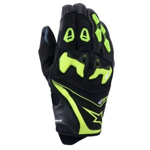 Alpinestars SP-R Pro Motorcycle Gloves – Black/Yellow/Fluo Alpinestars SP-R Pro Motorcycle Gloves - Black Yellow Fluo 1