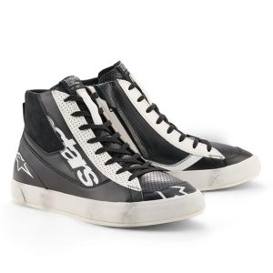 Alpinestars Stated Flair Motorcycle Boots - Black White 1