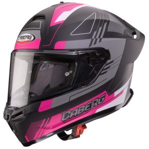 Caberg Roxter Colt Motorcycle Helmet Black Fuchsia Grey 1