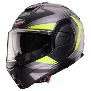Caberg Trip Lunar Motorcycle Helmet Black Grey Yellow Anthracite 1