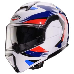 Caberg Trip Lunar Motorcycle Helmet - White Red Blue Light Blue 1