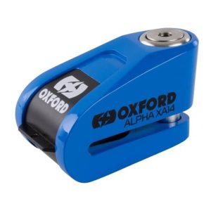 Oxford Alpha XA14 Motorcycle Disc Lock Alarm - Blue 1