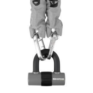 Oxford HD Motorcycle Chain & Lock – Grey Oxford HD Motorcycle Chain & Lock Grey 1