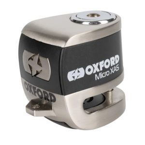 Oxford Micro XA5 Motorcycle Disc Lock Alarm - Chrome 1