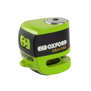 Oxford Micro XA5 Scooter Disc Lock Alarm - Green 1