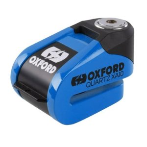 Oxford Quartz XA10 Motorcycle Disc Lock Alarm - Blue 1