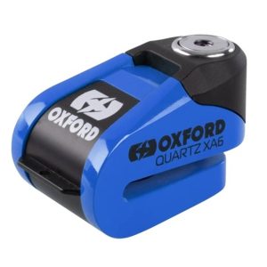 Oxford Quartz XA6 Motorcycle Disc Lock Alarm - Blue 1