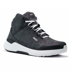 Sidi Nucleus Suede Waterproof Motorcycle Boots - Black White 1