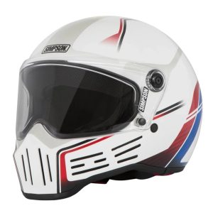 Simpson M30 Lifter Motorcycle Helmet - White 1
