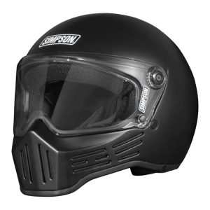 Simpson M30 Plain Motorcycle Helmet - Matt Black 1