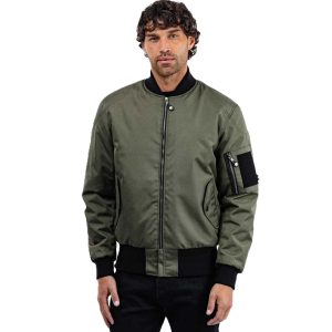Spada Airforce MA1 Waterproof Bomber Motorcycle Jacket - Olive 9