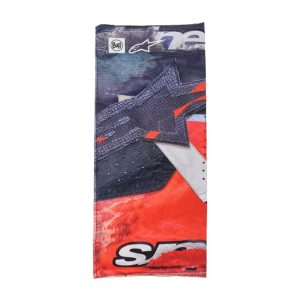 Alpinestars Buff Ignite Motorcycle Neck Tube - Black Bright Red 1