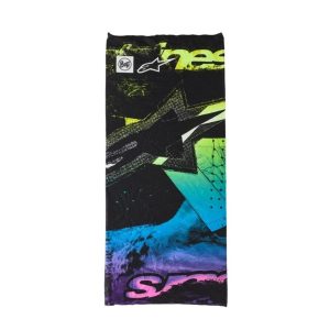 Alpinestars Buff Ignite Motorcycle Neck Tube - Black Pink Fluo Yellow 1