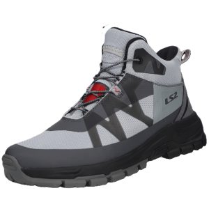 LS2 Torrent Waterproof Motorcycle Boots Light Grey 1