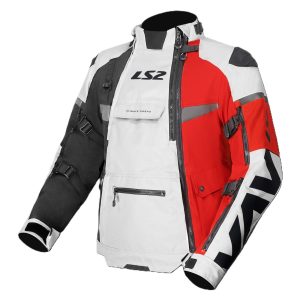 LS2 X-Master Motorcycle Jacket Black Grey Red 1